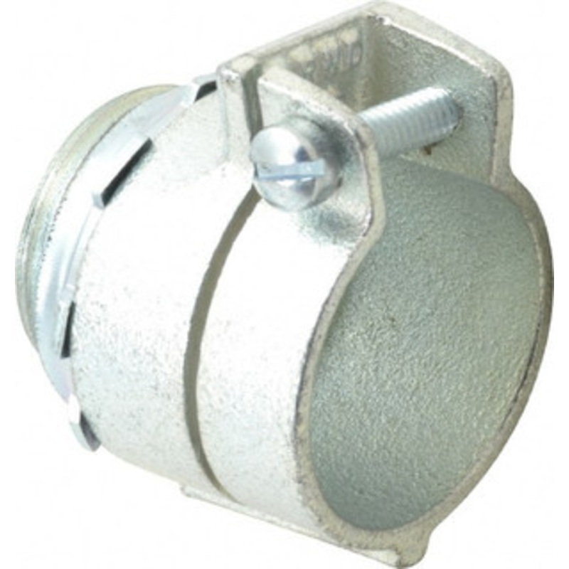 Thomas & Betts 1 Trade FMC Conduit Connector Malleable Iron, Noninsulated, Straight Connector, Squeeze Clamp Connection 256 - 54058037