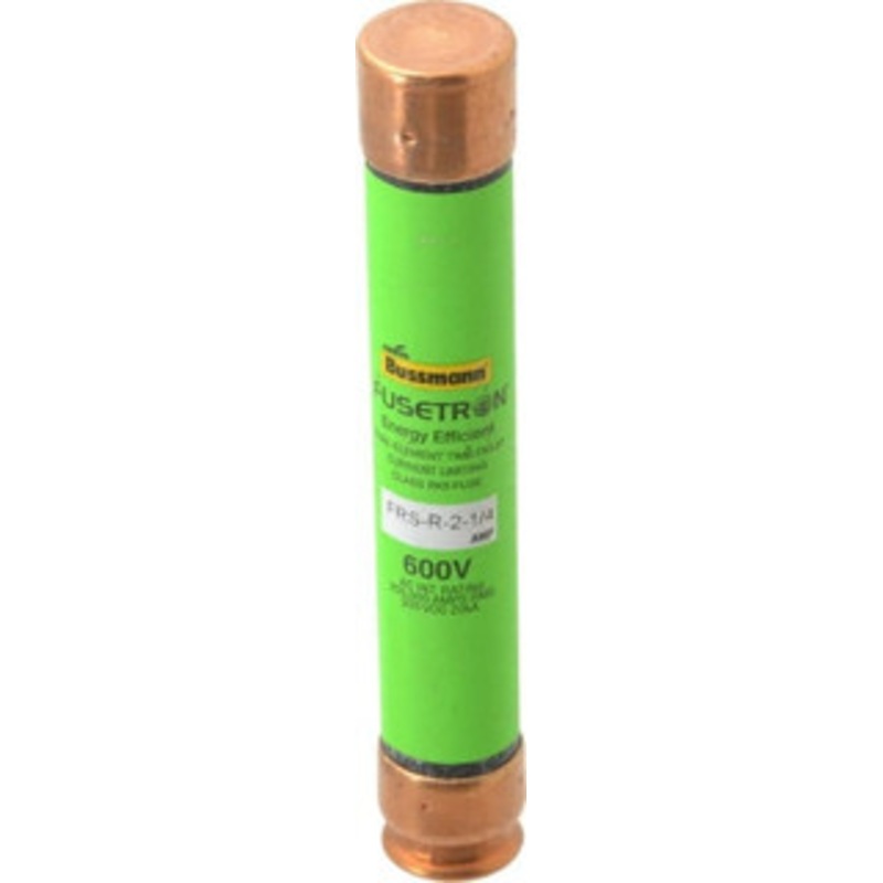 Bussmann 300 VDC, 600 VAC, 2.25 Amp, Time Delay General Purpose Fuse Fuse Holder Mount, 127mm OAL, 20 at DC, 200 (RMS) kA Rating, 13/16 Diam FRS-R-2-1/4 - 75908657