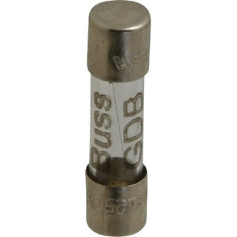 Bussmann 250 VAC, 32 VDC, 0.25 Amp, Fast-Acting Miniature Glass Fuse 20mm OAL, 5mm Diam GDB-250MA - 74973850