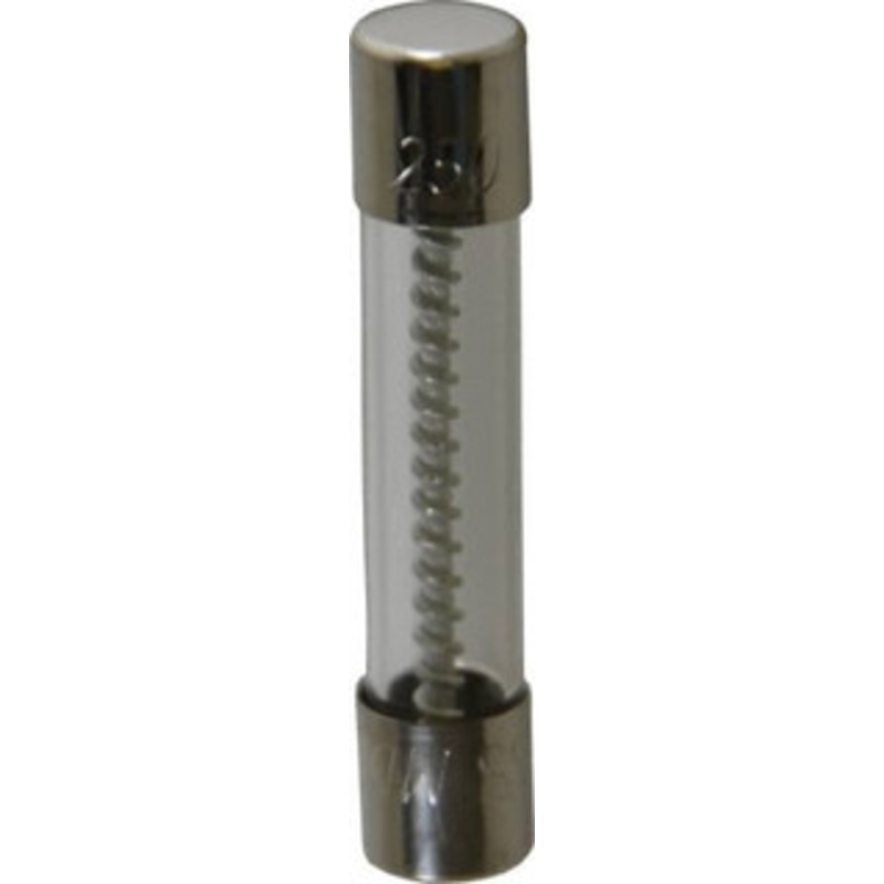 Bussmann 250 VAC, 32 VDC, 8 Amp, Time Delay Miniature Glass Fuse 1-1/4 OAL, 1/4 Diam MDL-8-R - 74680976