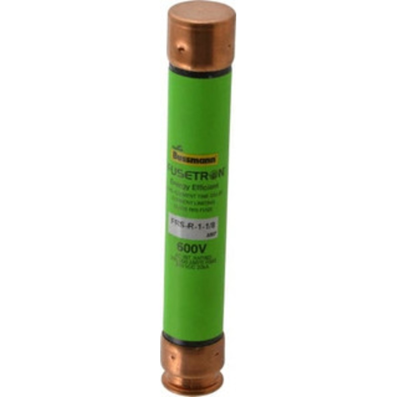 Bussmann 300 VDC, 600 VAC, 1.13 Amp, Time Delay General Purpose Fuse Fuse Holder Mount, 127mm OAL, 20 at DC, 200 (RMS) kA Rating, 13/16 Diam FRS-R-1-1/8 - 75908475