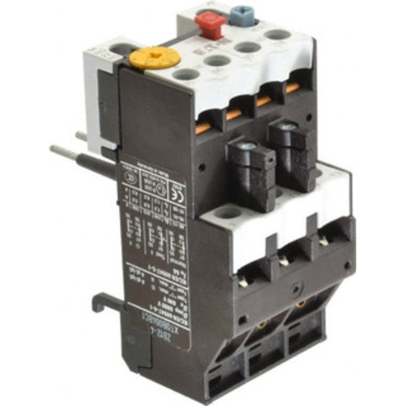 Eaton Cutler-Hammer 2.4 to 4 Amp, 690 VAC, Thermal IEC Overload Relay Trip Class 10, For Use with 7-15 A Contactors XTOB004BC1 - 08805319