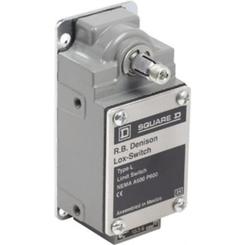Square D DPST, 2NC, 600 Volt Screw Terminal, Rotary Spring Return Actuator, General Purpose Limit Switch 1, 2, 4, 12, 13 NEMA Rating, IP67 IPR Rating L525WDL2M58 - 69533057