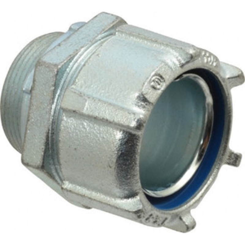 Thomas & Betts 1-1/2 Trade Liquidtight Conduit Connector Steel, Noninsulated, Straight Connector, Threaded Connection 5236 - 54058755