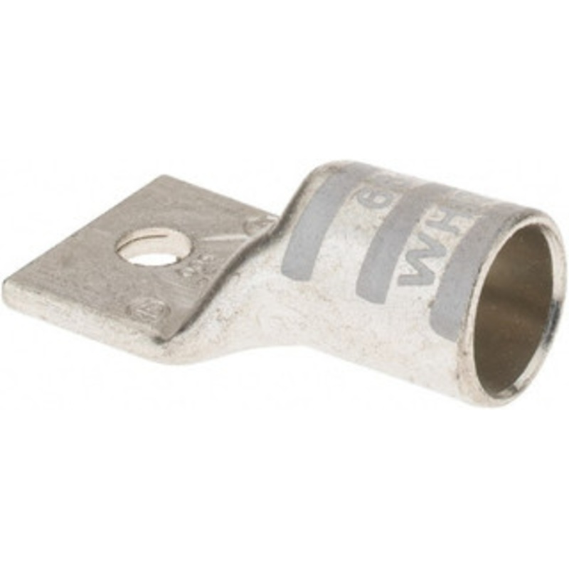 Thomas & Betts 300 kcmil Wire Noninsulated Compression Connection Square Ring Terminal 5/16 Stud, 2.33 OAL x 1-1/4 Wide, Tin Plated Copper Contact 54178 - 54056908