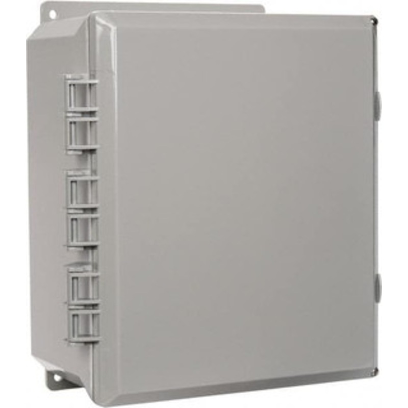Thomas & Betts NEMA 1, 2, 3, 4, 12, 3S, 3SX, 3X, 4X Polycarbonate Standard Enclosure with Hinge Flat Cover 10 Wide x 12 High x 6 Deep, Impact Resistant NJ12106 - 54089321