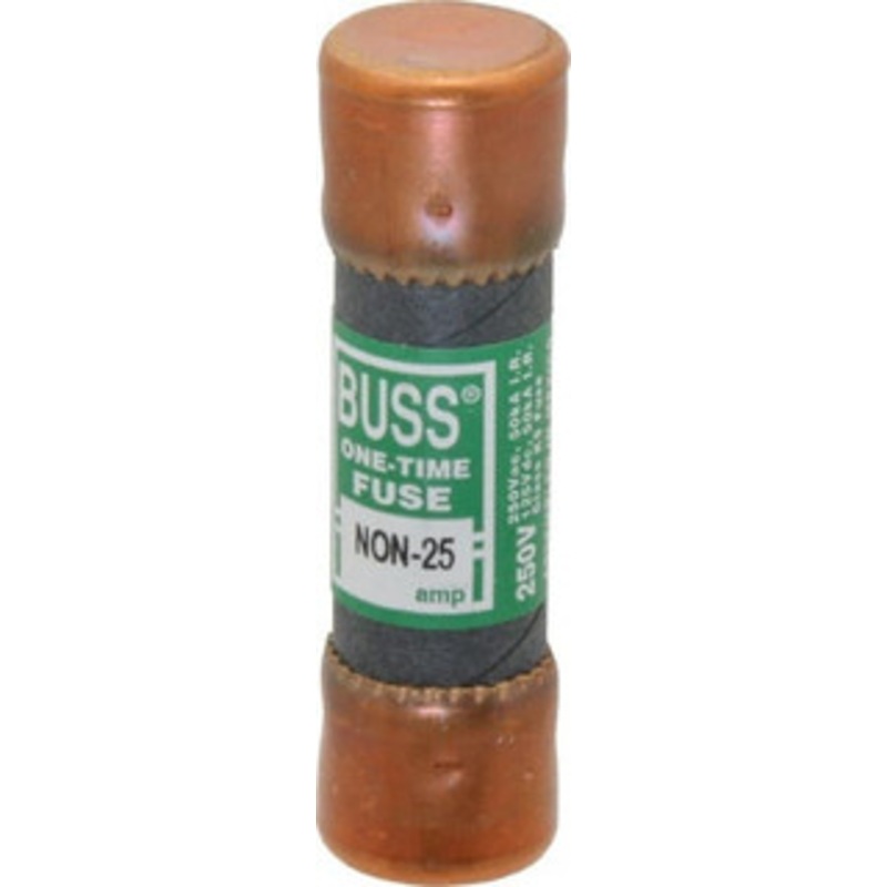 Bussmann 125 VDC, 250 VAC, 25 Amp, Fast-Acting General Purpose Fuse Fuse Holder Mount, 50.8mm OAL, 50 at AC/DC kA Rating, 9/16 Diam NON-25 - 74740325