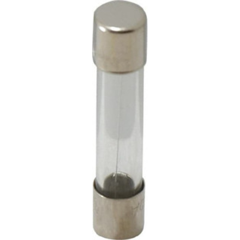 Bussmann 250 VAC, 32 VDC, 0.8 Amp, Fast-Acting Miniature Glass Fuse 1-1/4 OAL, 10 at 125 V kA Rating, 1/4 Diam AGC-8-10-R - 71922843