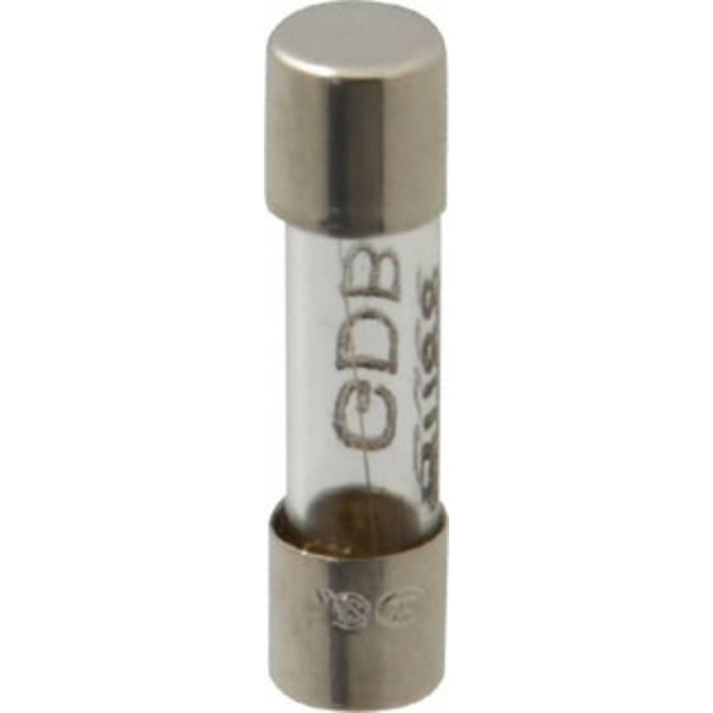 Bussmann 250 VAC, 32 VDC, 2 Amp, Fast-Acting Miniature Glass Fuse 20mm OAL, 5mm Diam GDB-2A - 74973835
