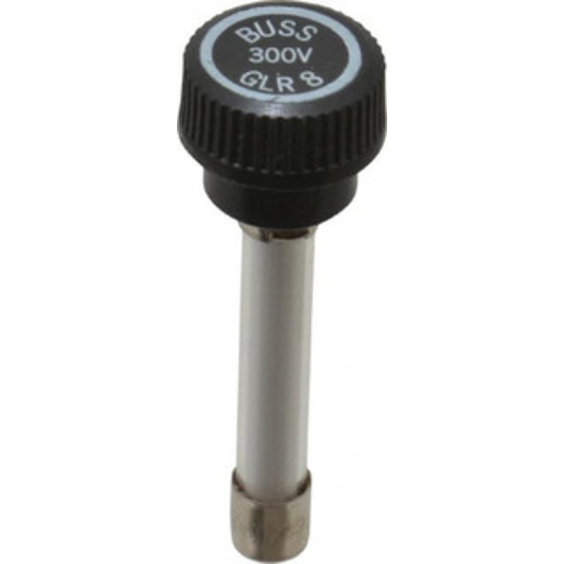 Bussmann 300 VAC, 8 Amp, Fast-Acting Size Rejecting/NonRejecting Fuse Fuse Holder Mount, 2-1/4 OAL, 10 at AC kA Rating, 15.9mm Diam GLR-8 - 81739989