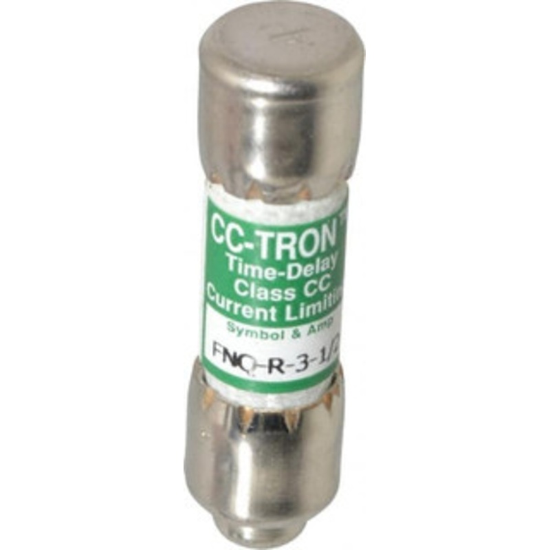 Bussmann 300 VDC, 600 VAC, 3.5 Amp, Time Delay General Purpose Fuse Fuse Holder Mount, 1-1/2 OAL, 200 at AC (RMS) kA Rating, 13/32 Diam FNQ-R-3-1/2 - 75915785