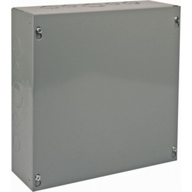 Cooper B-Line NEMA 1 Steel Junction Box Enclosure with Screw Flat Cover 12 Wide x 12 High x 4 Deep 78205122580 - 64050941