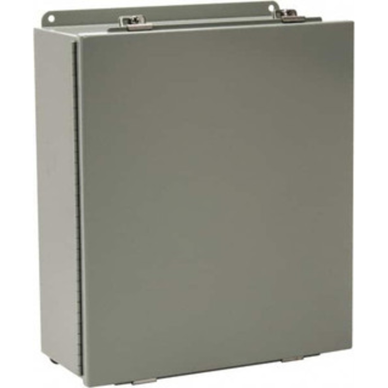 Cooper B-Line NEMA 4, 12, 13 Steel Standard Enclosure with Hinge Flat Cover 14 Wide x 16 High x 6 Deep, Rainproof & Watertight 78205174070 - 64052939