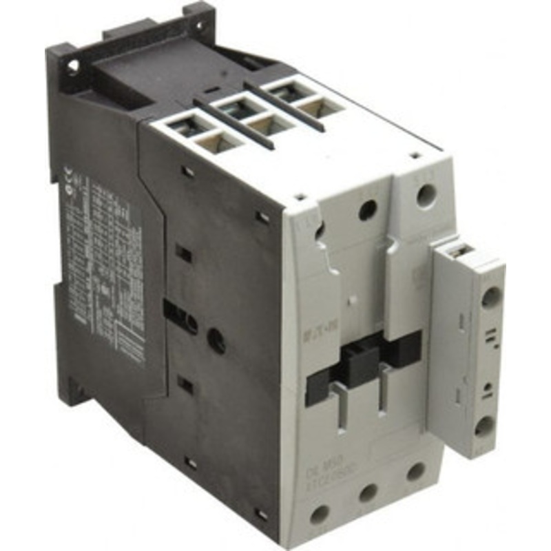 Eaton Cutler-Hammer 3 Pole, 110 Coil VAC at 50 Hz and 120 Coil VAC at 60 Hz, 80 Amp, Nonreversible Open Enclosure IEC Contactor 1 Phase hp: 10 at 230V, 3 at 115V, 7.5 at 200V, 3 Phase hp: 15 at 200V, 20 at 230V, 40 at 460V XTCE050D00A - 08804924