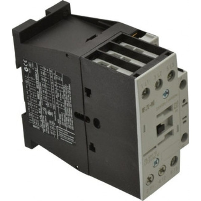 Eaton Cutler-Hammer 3 Pole, 220 Coil VAC at 50 Hz and 240 Coil VAC at 60 Hz, 40 Amp, Nonreversible Open Enclosure IEC Contactor 1 Phase hp: 2 at 115V, 2 at 200V, 3 at 230V, 3 Phase hp: 10 at 460V, 15 at 575V, 5 at 200V XTCE018C10B - 08804734