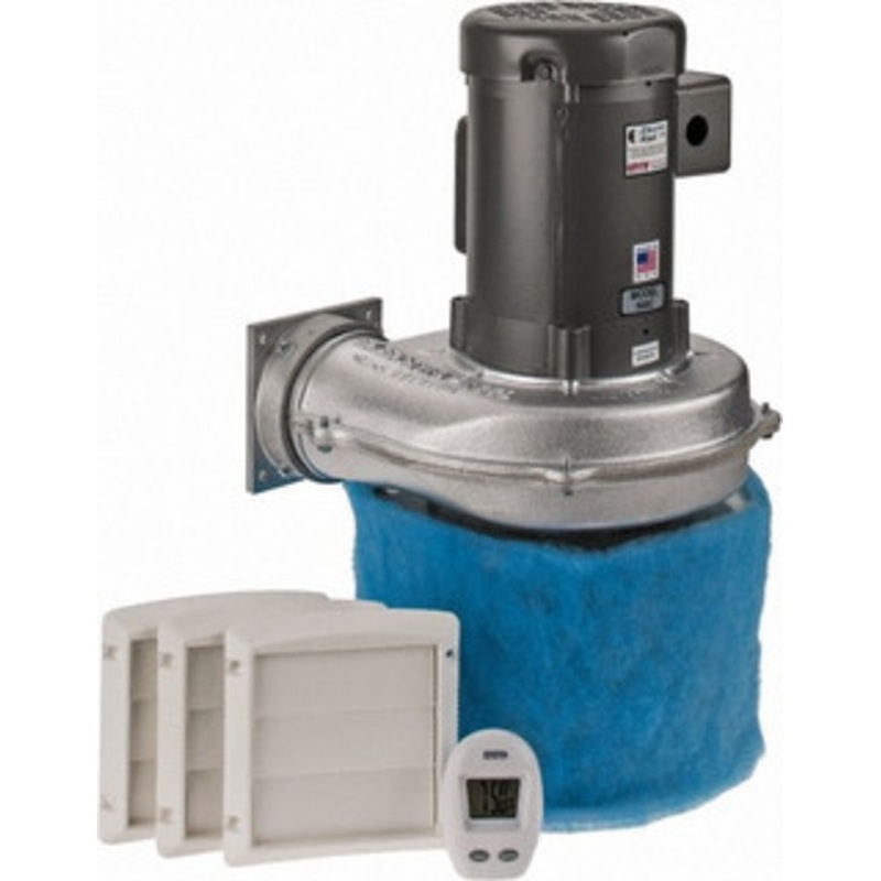 Electra-Kool 1 Phase, 6/3.7 to 3 Amp, 455 CFM, 3,450 RPM, 200 Cubic Ft. Filtered Enclosure Blower 2 Inch Inside Width 15190 - 03561339