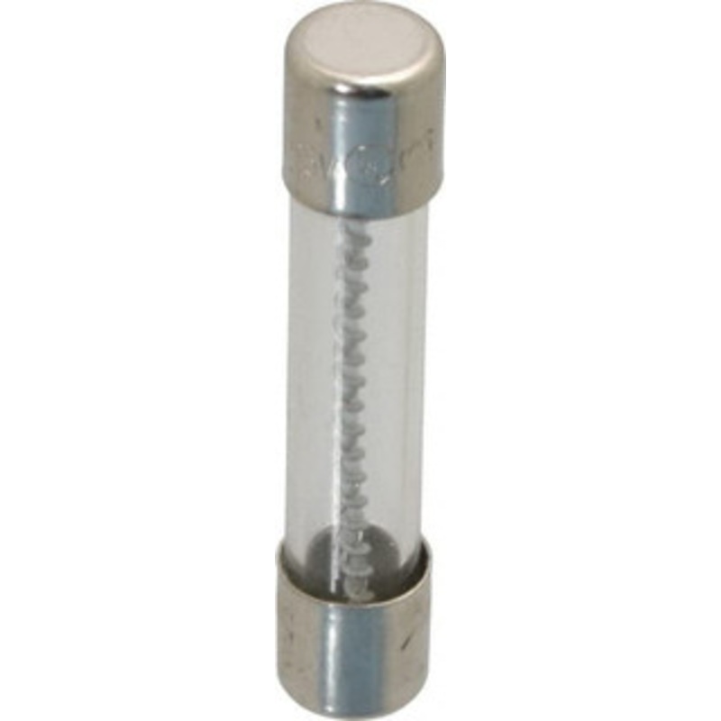 Ferraz Shawmut 125 VAC, 10 Amp, Time Delay Miniature Glass Fuse Clip Mount, 1-1/4 OAL, 10 at AC kA Rating, 1/4 Diam GDL10-MSC - 54009204