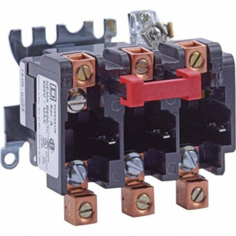 Square D NEMA Size 2, 600 VAC, Thermal NEMA Overload Relay 9065SEO8 - 69651230