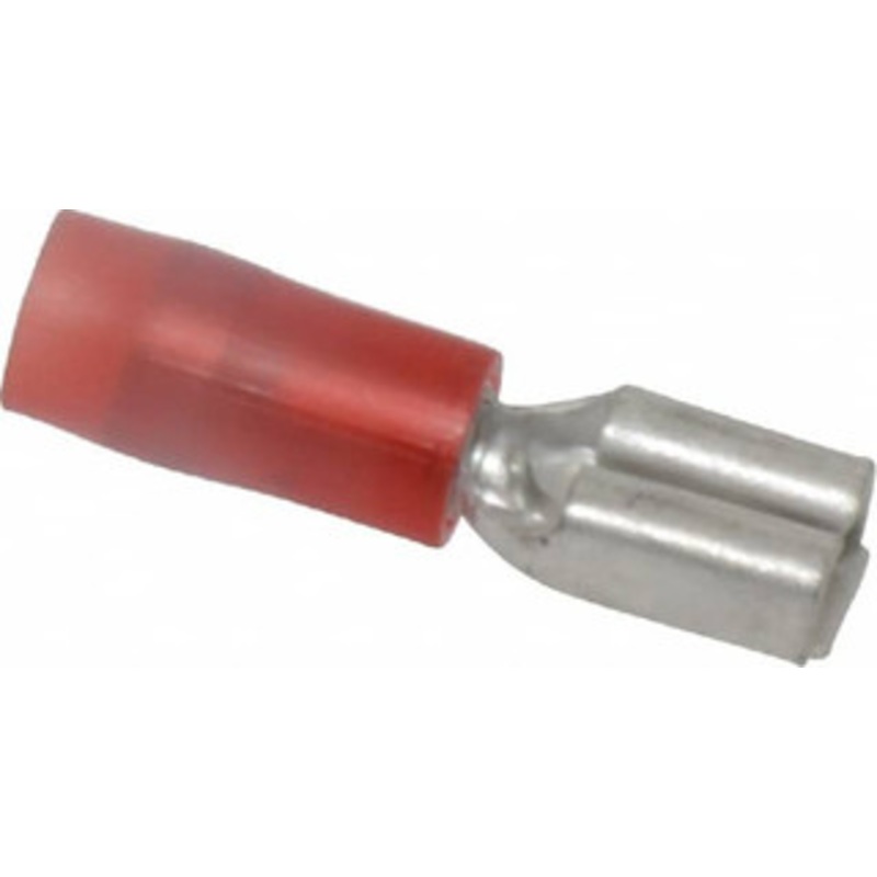 Thomas & Betts 22 to 18 AWG Fully Insulated Female Wire Disconnect 3/16 Tab, Red, CSA Certified, RoHS Compliant, UL 94 V-2, UL File E66716, UL Listed RAD18-183 - 54062807