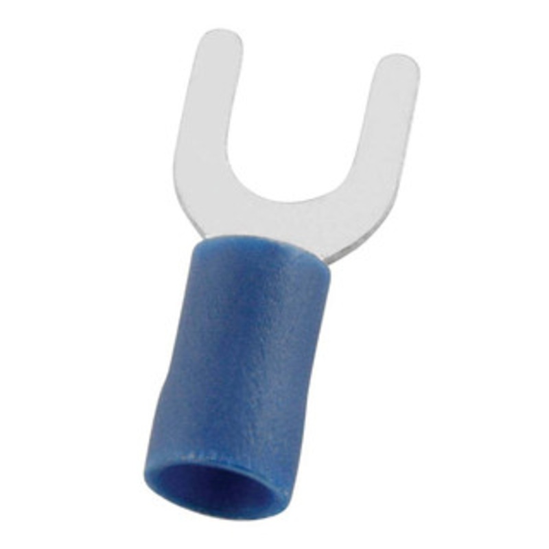 Value Collection Fork Terminals, Terminal Type: Standard, Insulation Type: Partially Insulated, Connection Type: Crimp, Compatible Wire Size (sq mm): 1.5-2.5 (mm), Compatible Wire Size (AWG): 16-14, Stud Size (mm): 5.3 SVL2-5 - 14736896