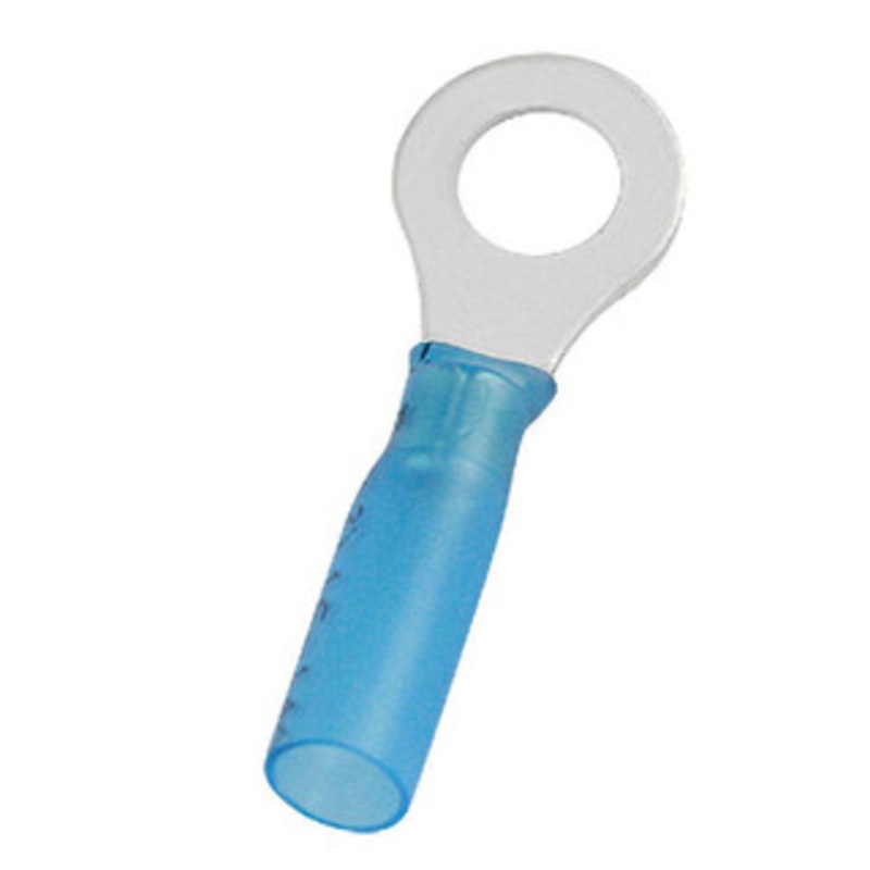 Value Collection Ring Terminals, Terminal Type: Circular, Insulation Type: Partially Insulated, Connection Type: Crimp, Compatible Wire Size (AWG): 16-14, Compatible Wire Size (sq mm): 1.5-2.5 (mm), Stud Size (mm): 6.40 RHB2-6 - 14736664