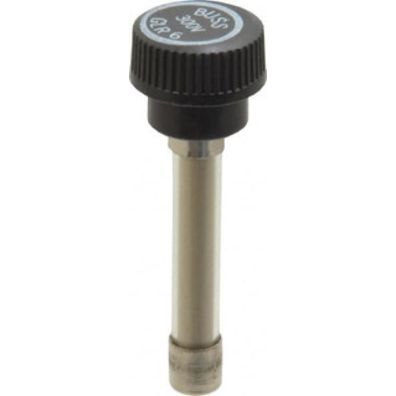 Bussmann 300 VAC, 6 Amp, Fast-Acting Size Rejecting/NonRejecting Fuse Fuse Holder Mount, 2-1/4 OAL, 10 at AC kA Rating, 15.9mm Diam GLR-6 - 81739963