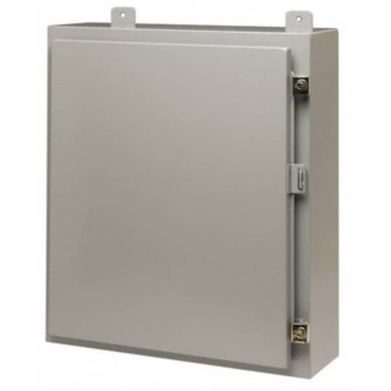 Cooper B-Line NEMA 12, 13 Steel Standard Enclosure with Hinge Flat Cover 16 Wide x 16 High x 8 Deep, Dirt-tight & Dust-tight 78205140696 - 64052954