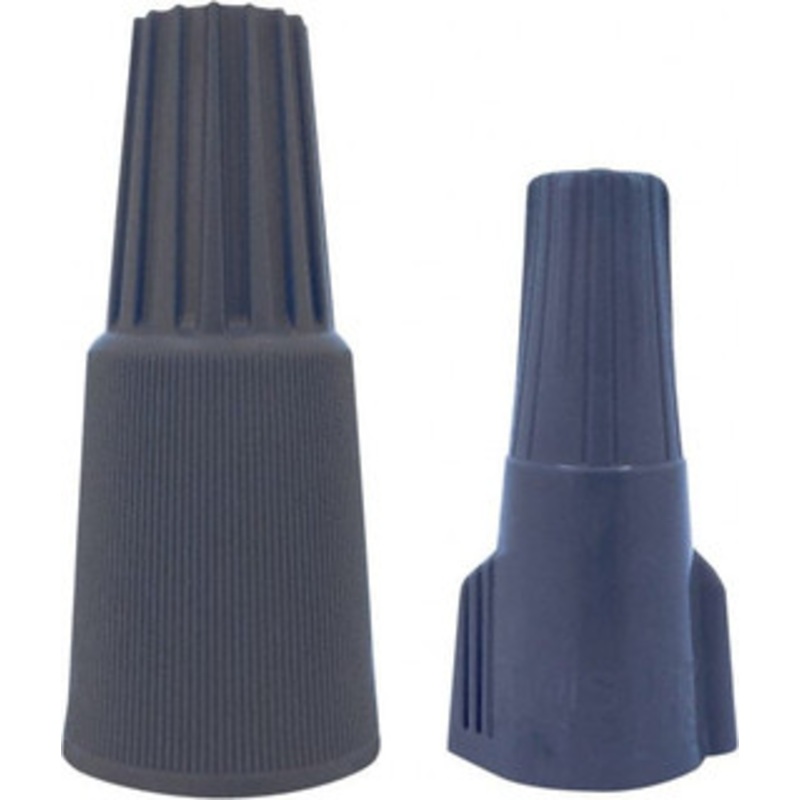 IDEAL 1, 20 &#43 & 1, 18 to 2, 18 to 1, 10 + 2, 12 to 3, 10 AWG, 600 Volt, Underground & Water Resistant, Wing Twist on Wire Connector Blue & Gray, 221F 30-6064 - 33872961