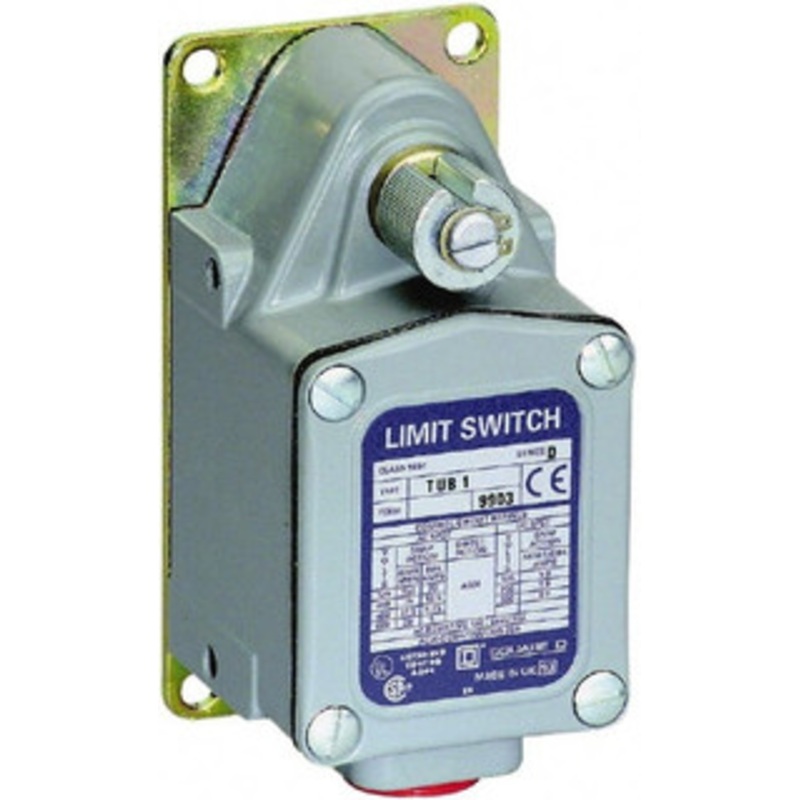 Square D SPDT, NC/NO, 600 VAC, Screw Terminal, Rotary Head Actuator, General Purpose Limit Switch 1, 2, 4, 12, 13 NEMA Rating, IP65, IP66, IP67 IPR Rating 9007TUD5 - 92561737