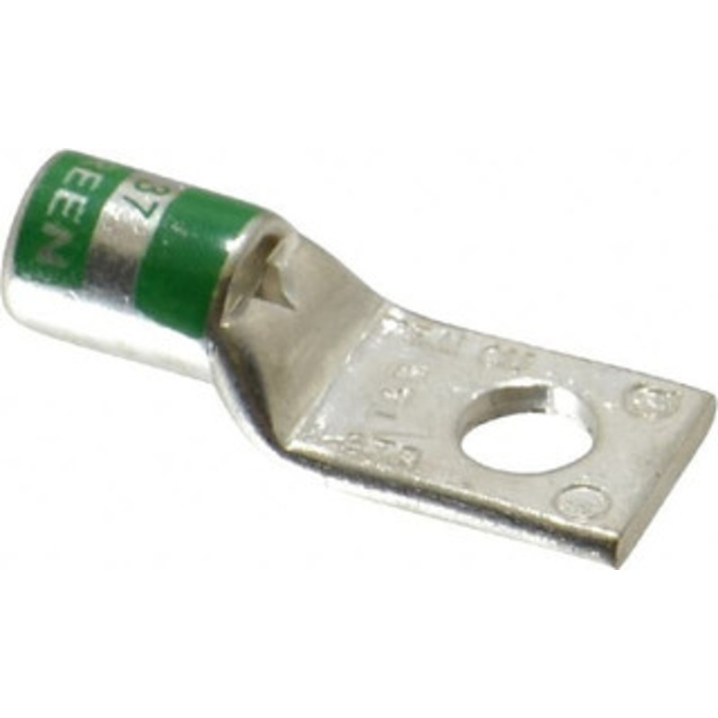 Thomas & Betts 1 AWG Noninsulated Compression Connection Square Ring Terminal 5/16 Stud, 1.73 OAL x 0.68 Wide, Tin Plated Copper Contact 54147 - 54056676